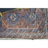 An old Persian Qashqai rug, S W Persia,