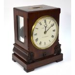 John Jackson, Stafford, a 19th century mahogany cased night watchman's clock,