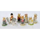 Six Royal Doulton Brambley Hedge characters - Poppy Eyebright; Lord Woodmouse; Primrose Woodmouse;