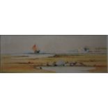 R B Wright - 'Near Aberdeen', watercolour, signed and titled lower left,