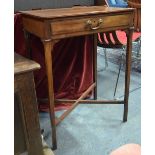 A 19th century mahogany single drawer side table,