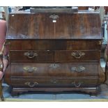 A 19th century Dutch bombe form bureau,