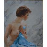 Igor Talwinski (1907-83) - 'Nude 22: La pure Elise', oil on canvas, signed lower right, 54 x 44 cm,