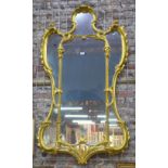 A 19th century giltwood framed mirror,