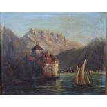 G Venning - A pair of Continental lake and mountain views, oil on canvas, signed,