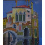 Richard Norman - 'Rio di San Felice, Venice', gouache, signed and dated 1999 lower left,