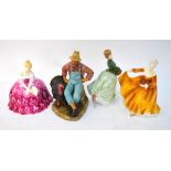 Four Royal Doulton figures - Thanksgiving HN2446; Victoria HN2471;