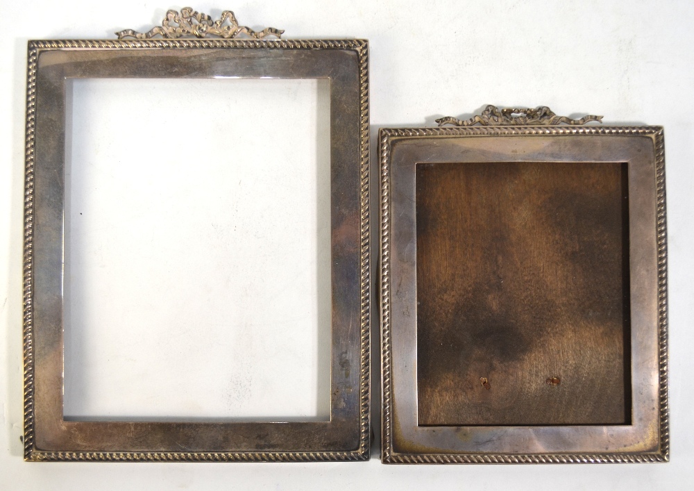 Four various silver-faced photograph frames - all as found - Image 4 of 7
