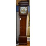 A 19th century oak longcase clock,