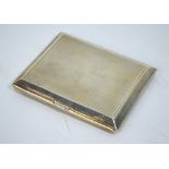 Ivor Novello interest: An engine-turned silver cigarette case,