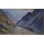 Darren Williams - The Sychnant Pass, watercolour, signed lower left,