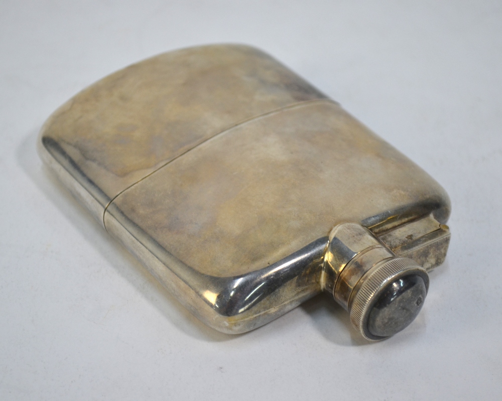 A silver hip flask with detachable beaker, James Dixon & Sons, Sheffield 1930, - Image 2 of 6