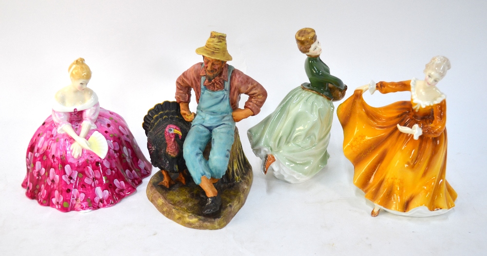 Four Royal Doulton figures - Thanksgivin