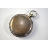 A Victorian silver hunter pocket watch w