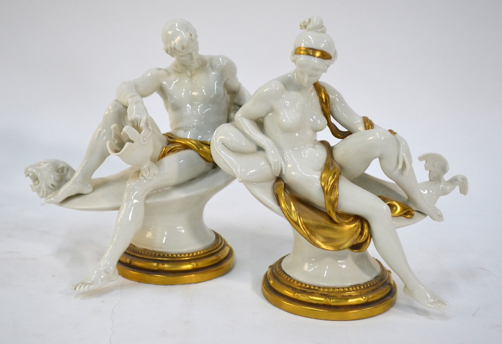 Giuseppe Cappe - a pair of porcelain fig