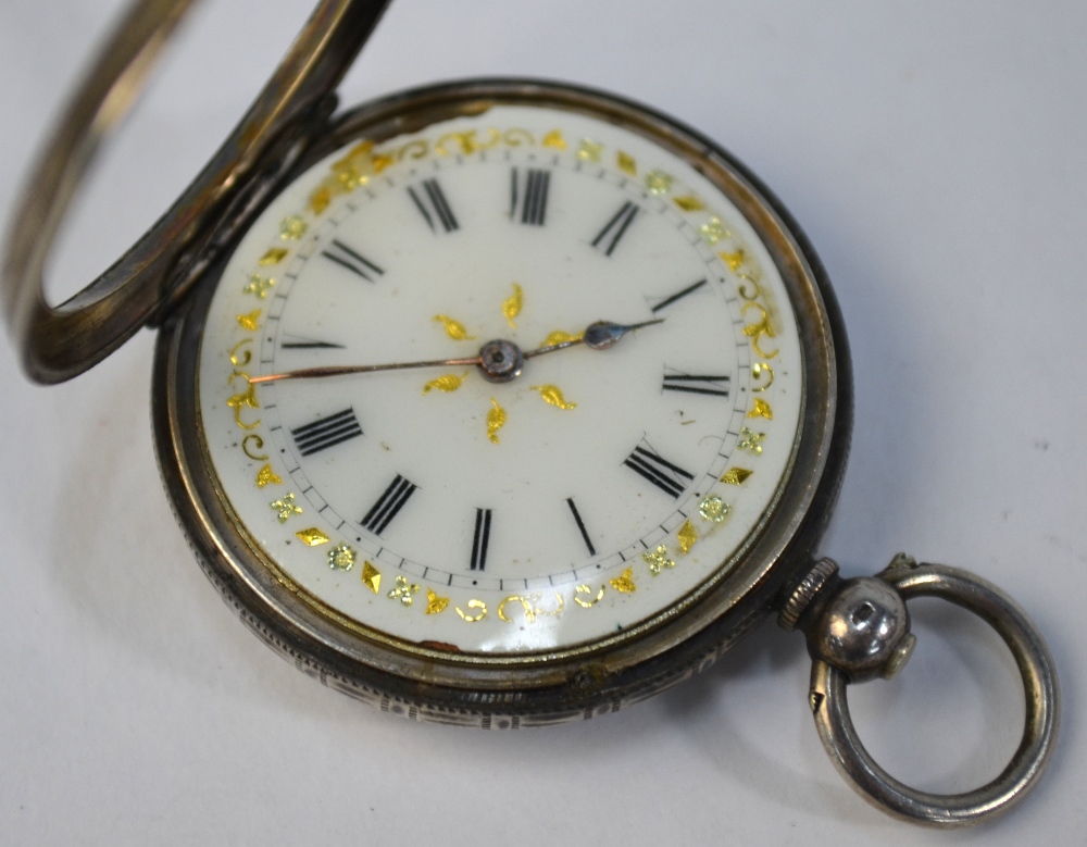 A lady's Swiss 935 standard fob watch wi - Image 3 of 4