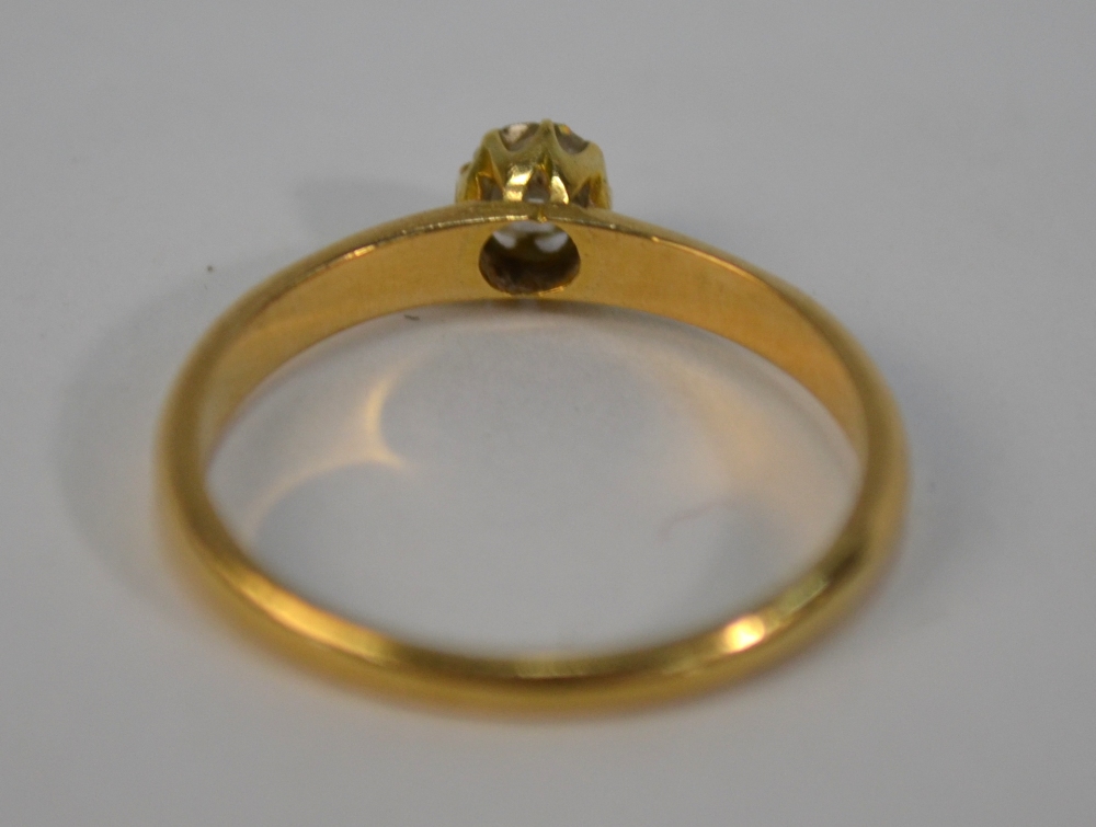 A single stone old cut diamond ring, 18 - Image 8 of 8