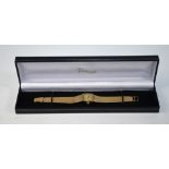 A lady's 9ct gold Longines wristwatch, t