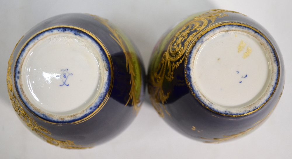 A pair of 19th century Sevres ovoid vase - Image 5 of 6