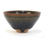 A Song Dynasty style conical bowl decora