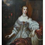 Manner of Sir Peter Lely - Portrait of a female monarch, possibly Henrietta Maria of France,