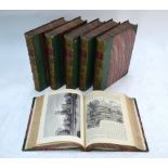 Old & New London, 6 vols, London, Cassell Petter & Galpin, gilt & green half calf & oil-board,