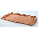 Keswick School of Industrial Art, a 19th century copper tray of rectangular form stamped 'KSIA',