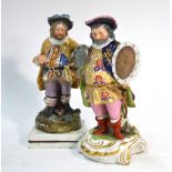 A 19th century Staffordshire pearlware model of James Quinn as Falstaff standing on a circular