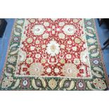 A large Indian Agra carpet,