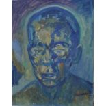 ** Isherwood - 'Old Black Man', oil on board, signed lower right, inscribed to reverse, 46 x 36 cm,