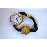 A vintage Longines 9ct gold wristwatch, the 16-jewel movement no.12.92, case no.