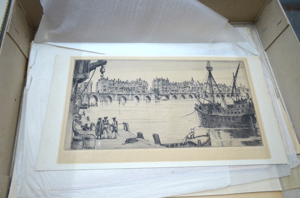 An interesting 18th century engraving of the City of London Gates 'as they appeared before they - Image 4 of 5