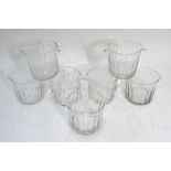 A set of eight 19th century wine glass-coolers (8)