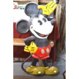 A large vintage papier mache Mickey Mouse, embossed and painted, from the Regal Cinema, East Street,