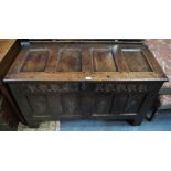 A 17th/18th century oak coffer,