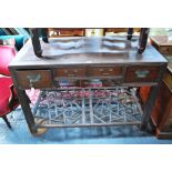 A Chinese post Qing hardwood desk,