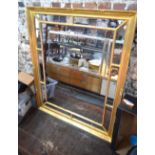 A Victorian giltwood and composite overmantel,