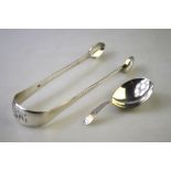 A George III silver bright-cut caddy spoon, Edward Mayfield, London 1801,