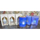 Six Bells Scotch Whisky Wade decanters, un-opened with contents,