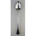 A George III silver OEP stuffing spoon, Thomas Wallis,