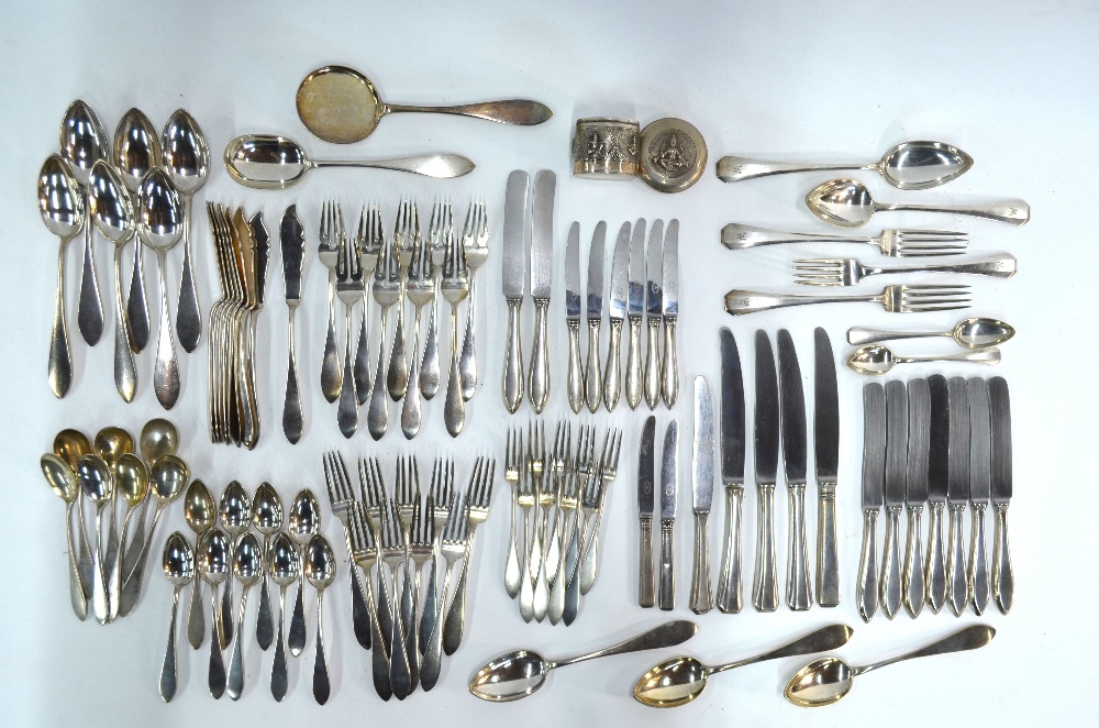 A quantity of Continental electroplated flatware and cutlery,