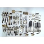 A quantity of Continental electroplated flatware and cutlery,