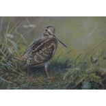 George M Henry - 'Woodcock', watercolour, signed lower left, 17 x 25 cm, McEwan Gallery,