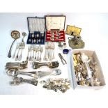 A quantity of OEP and other electroplated flatware, etc.