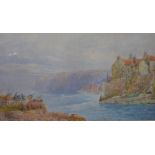 J Squire - Lyme Regis, Dorset, watercolour, signed lower right,