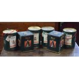 Six Bells Old Scotch Whisky Wade Christmas decanters, un-opened with contents, 1989-1993, 4 x 75cl,