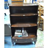 A Victorian style mahogany bowfront wate