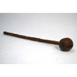 A 19th century Zulu knobkerrie, South Af