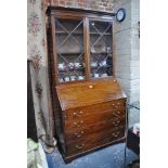 A 19th century mahogany bureau bookcase,