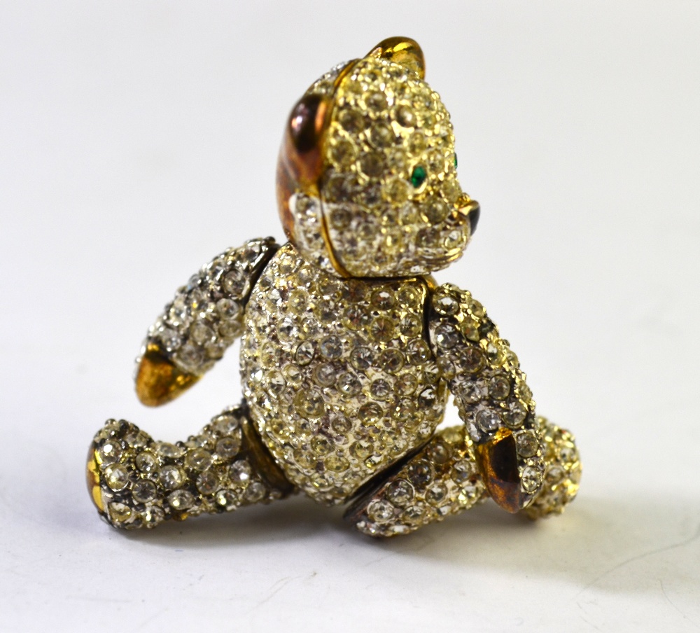 A paste set bear brooch with swivelling - Image 3 of 5